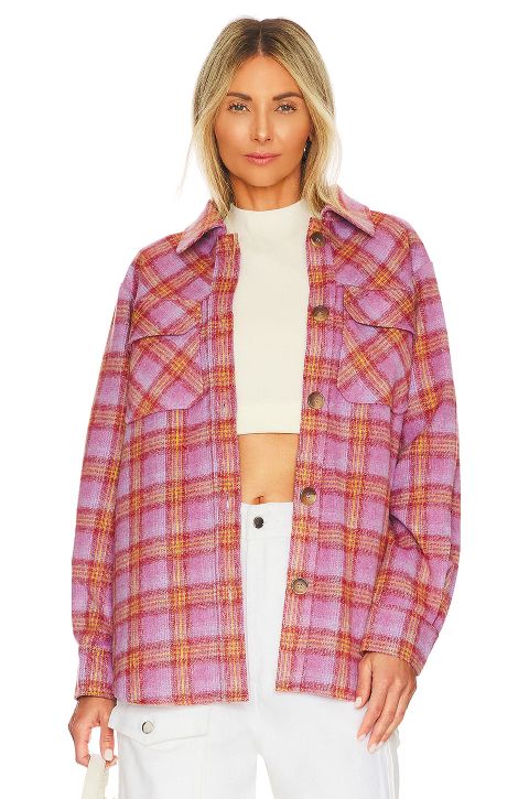 Steve Madden Brooklyn Shacket in Vintage Purple Size M