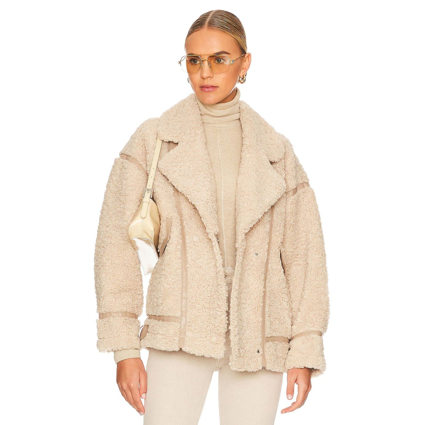 LAMARQUE Badu Jacket in Beige Size M