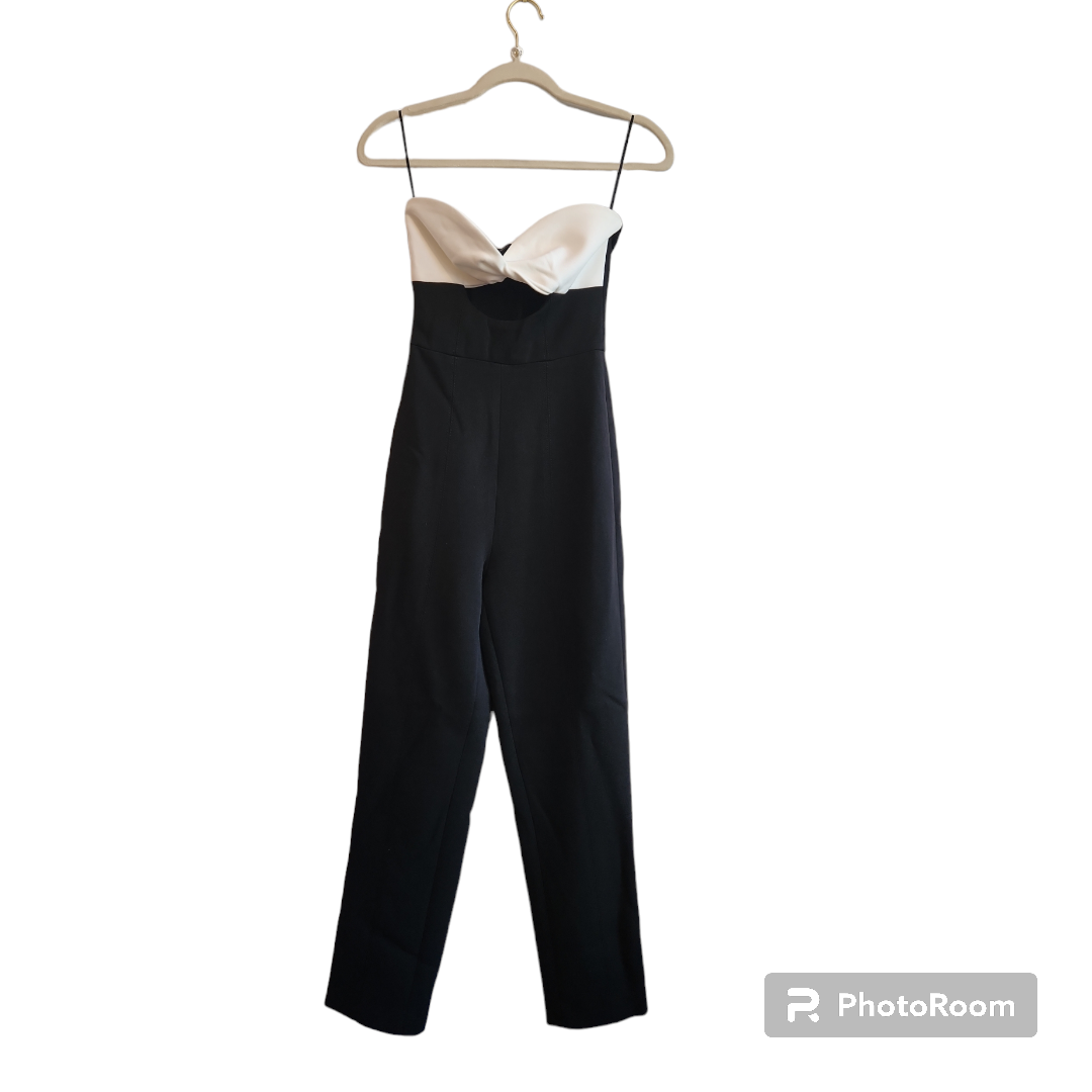 MISHA Tica Jumpsuit in Ivory & Black Size 2