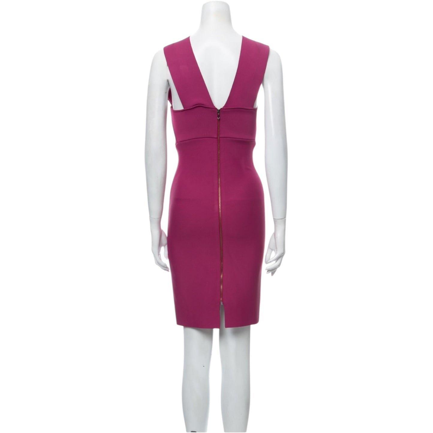 Roland Mouret Bodycon V-Neck Knee Length Dress Sz 4
