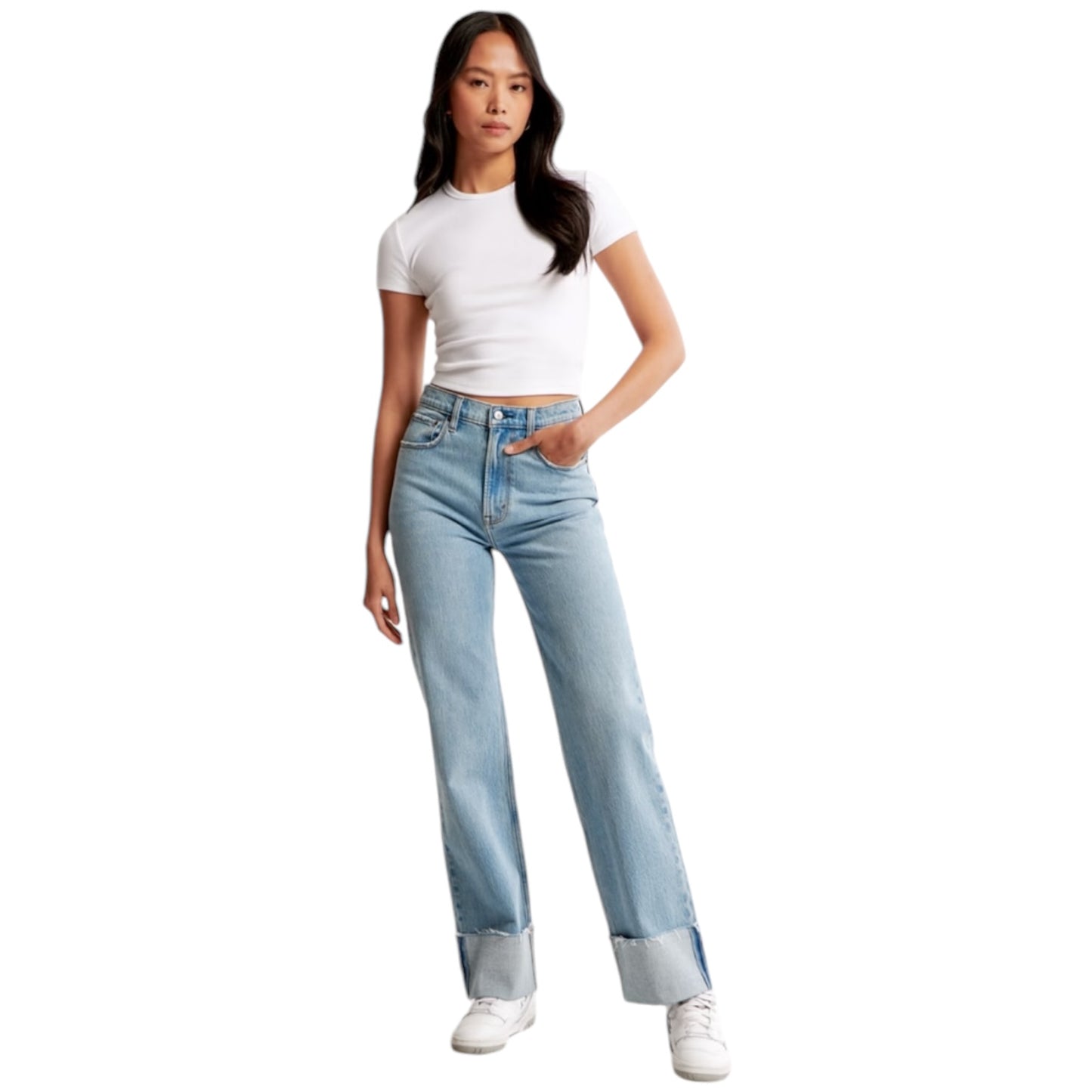 Abercrombie 90’s Relaxed Jean High Rise ‘Love Curve’ Sz 23