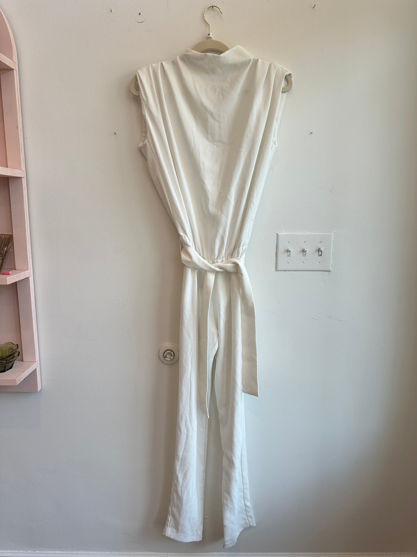 Amanda Uprichard Fabienne Jumpsuit in Ivory Size XS