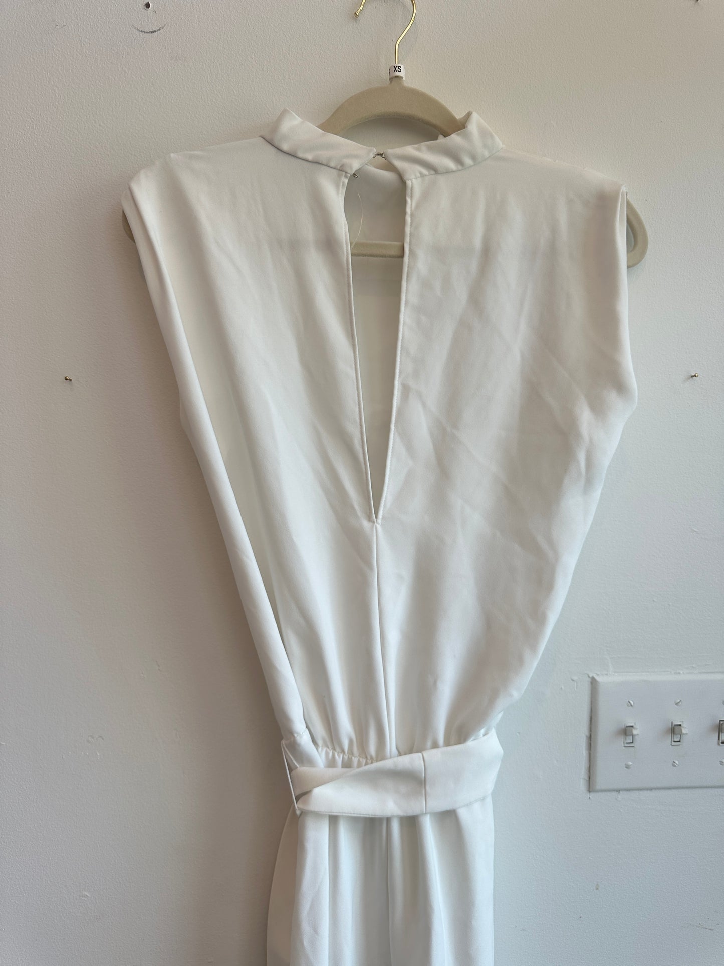 Amanda Uprichard Fabienne Jumpsuit in Ivory Size XS
