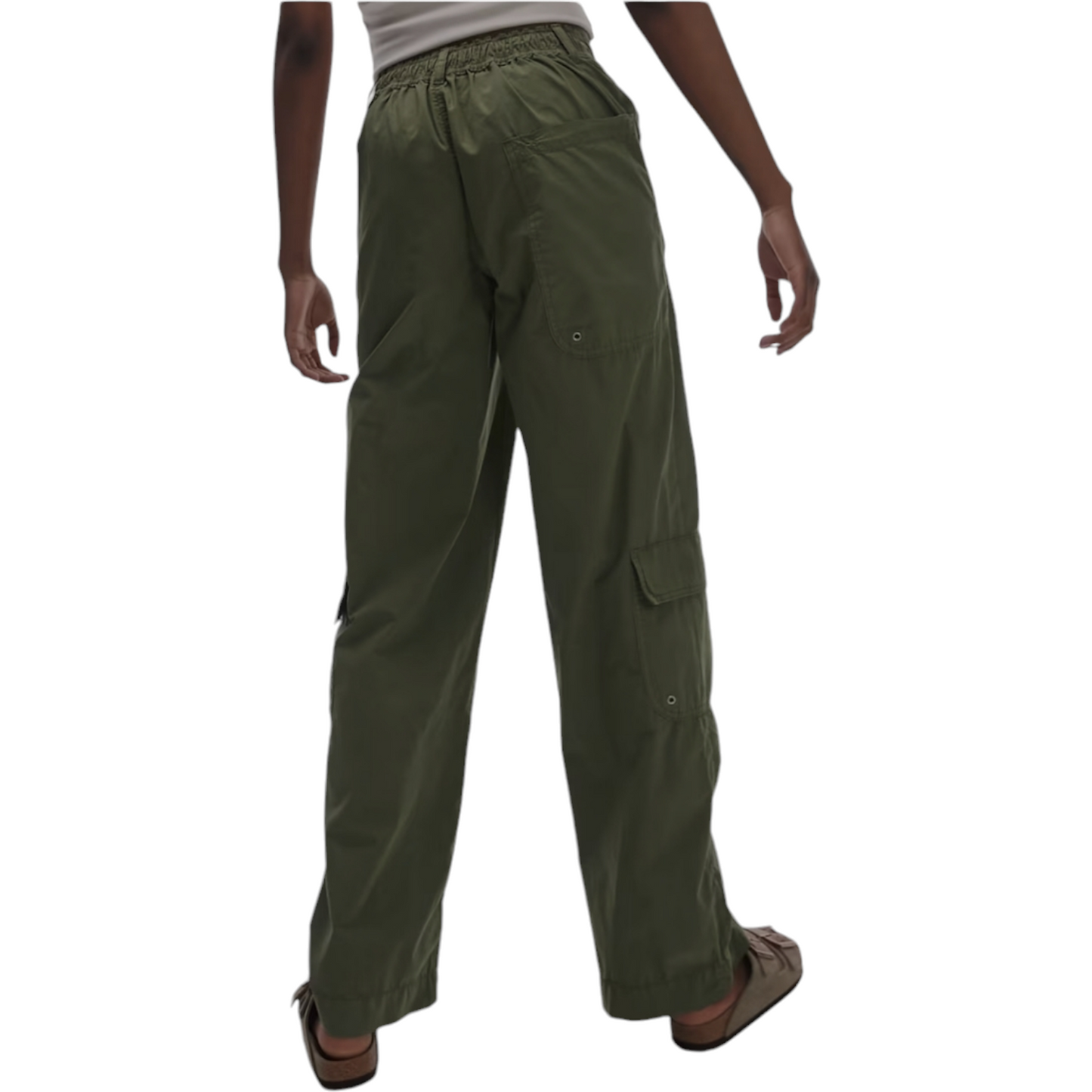 Topshop Tall low rise y2k cargo pants with eyelet details in khaki size us 4