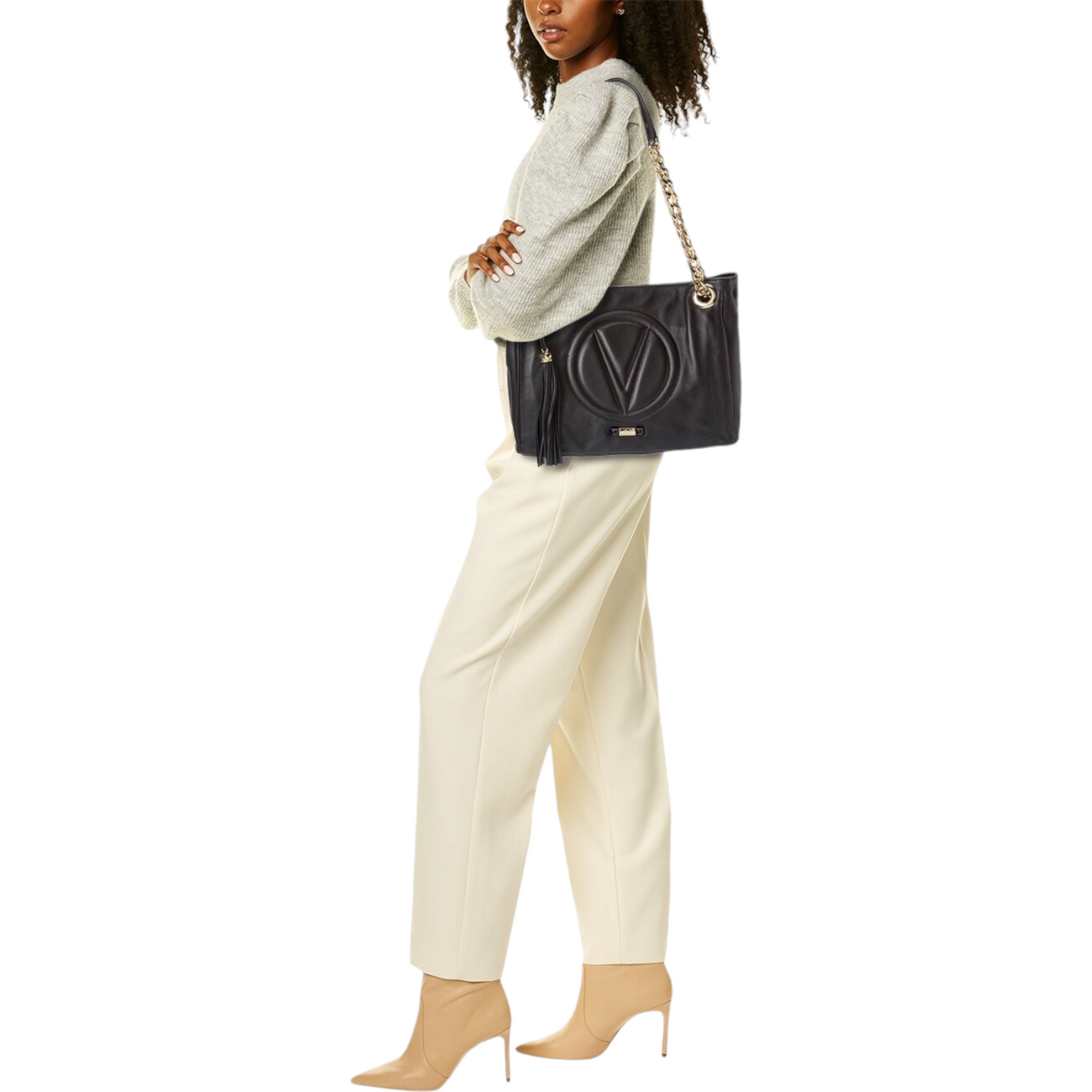 Valentino by Mario Valentino Luisa Signature Leather Shoulder Bag