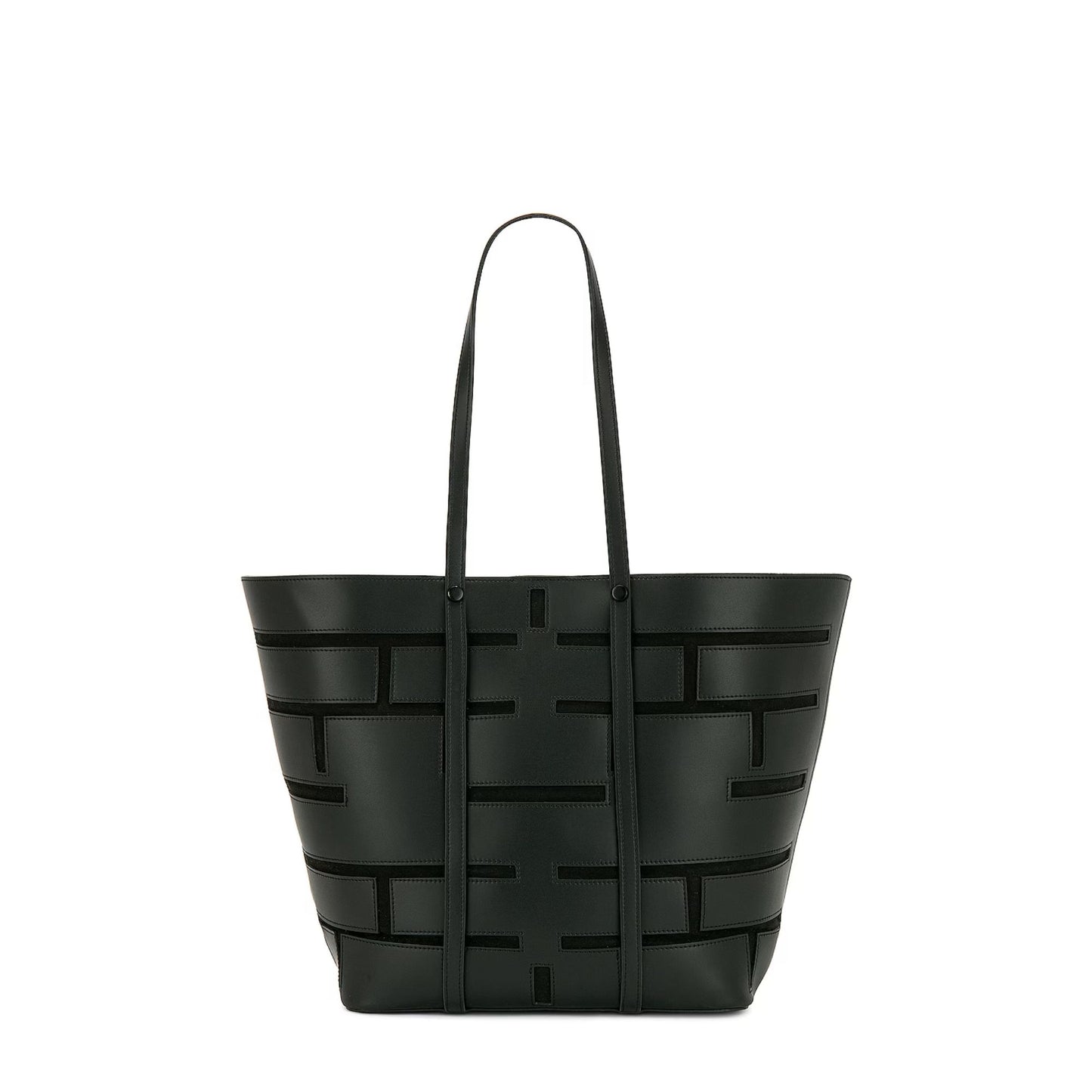 FRAME Plaque Cut Out Tote in Noir