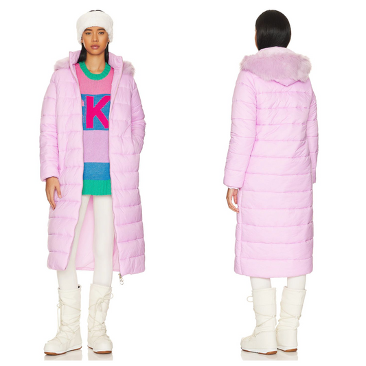 Show Me Your Mumu Snowmass Puffer Jacket in Powder Purple Size 6