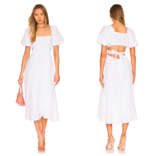 ASTR the Label Angeles Dress in White Size Medium