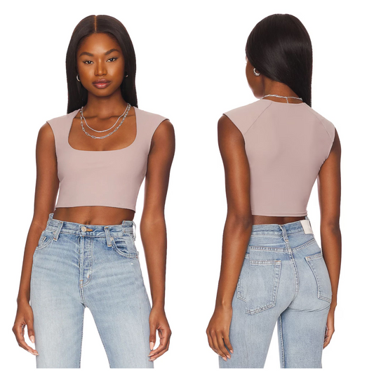 ALIX NYC Nadine Crop Top in Pewter Size M