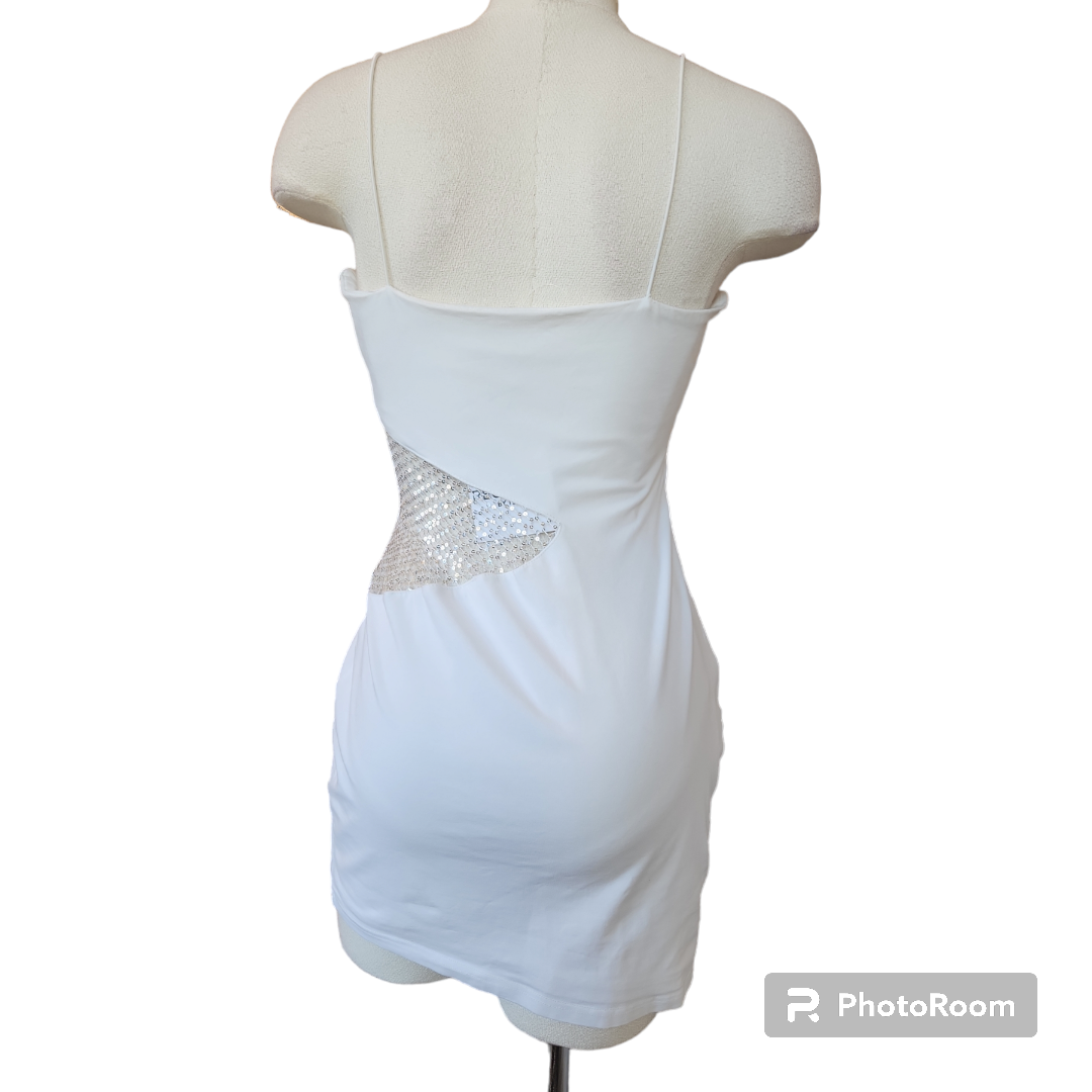 superdown Cia Mini Dress in White Size Large