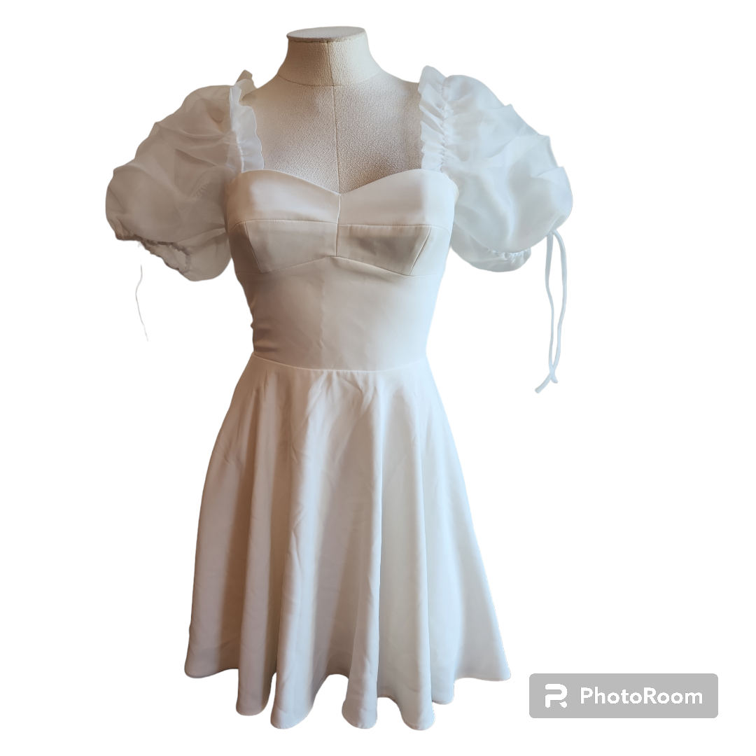 Amanda Uprichard Lovely Dress in Ivory Size XS restyled by izzy Amanda Uprichard Lovely Dress in Ivory Size XS restyled by izzy