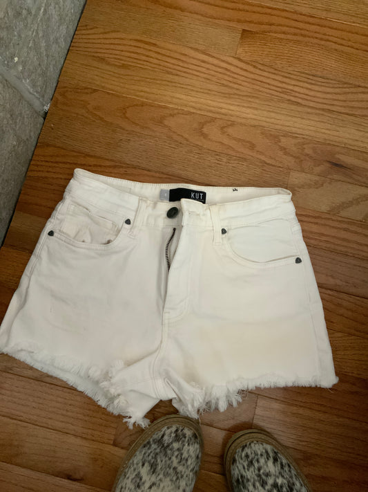 Kut From The Kloth White Jane Short- Size 0