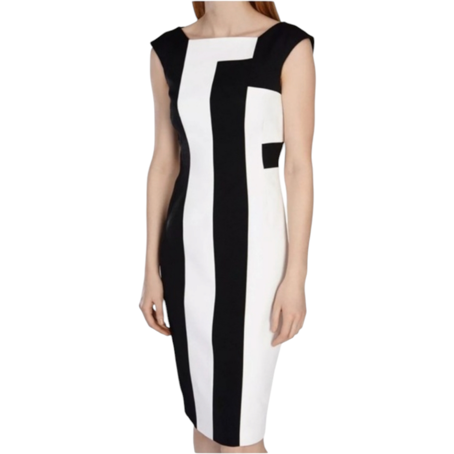 Karen Millen Black & White Pencil Dress