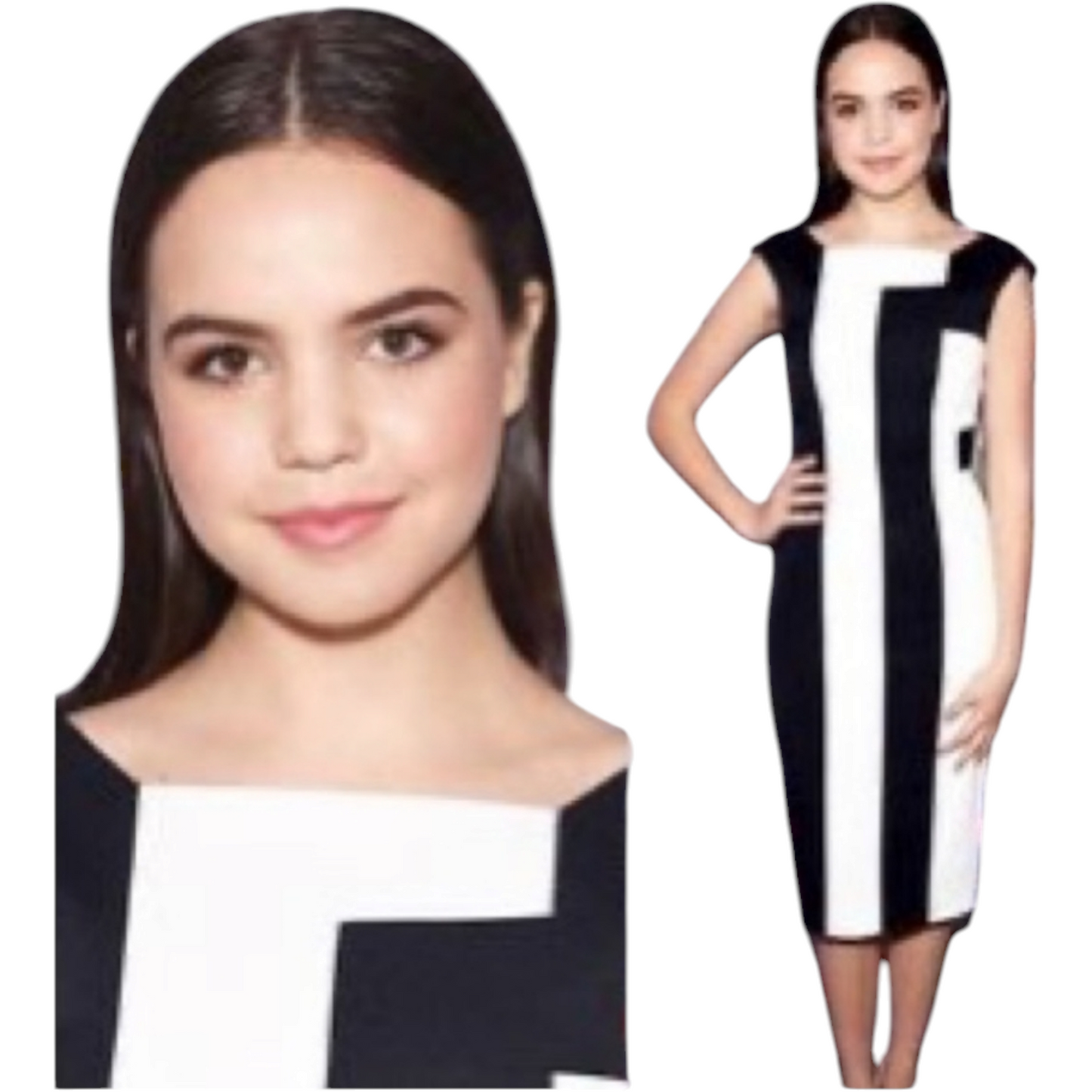 Karen Millen Black & White Pencil Dress