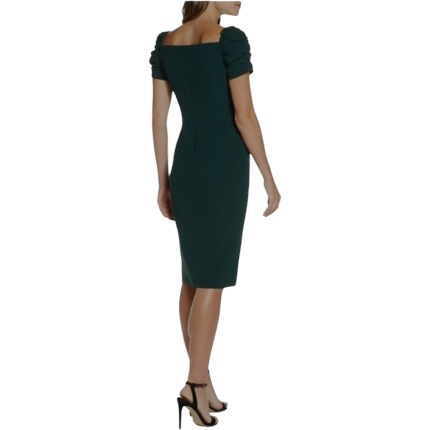 Eliza J Square Neck Green Sheath Dress - Size 0p