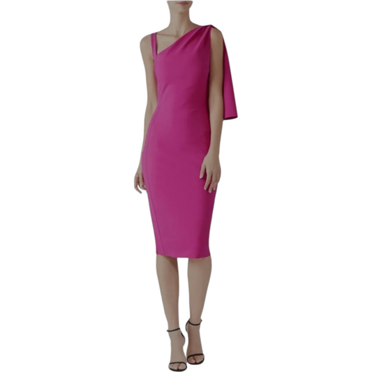 La Petite Robe di Chiara Boni Purple Fizzah Sheath Dress Size 38 IT