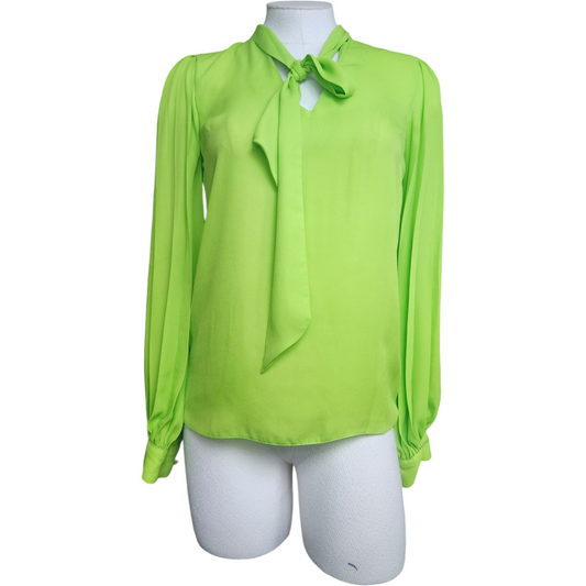 Green River Island Tie V Neck Blouse size 6