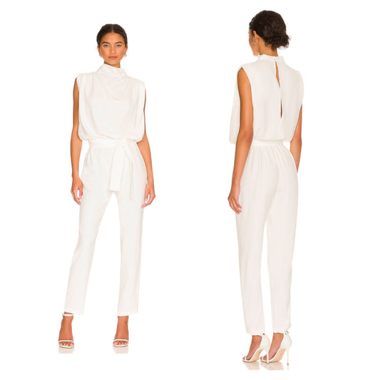 Amanda Uprichard Fabienne Jumpsuit in Ivory Size XS